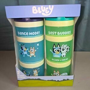 NEW Bluey Whiskware Snack Stacks 2-Pack